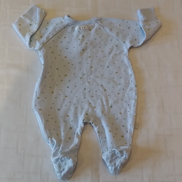 Kushies Baby Blue One Piece Sleeper - Picture 4 of 7